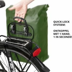 Dutch Mountains Enkele Fietstas | Rugzak | Sterke 100% Waterdicht | Fietstas, Schoudertas En Rugtas In 1 | 28 Liter | Groen -Windgoo Shop 550x592 3