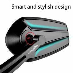 EasyDo Fietsspiegel Ebike Incl Grote Kijkhoek - Achteruitkijkspiegel - Links - 360 Verstelbaar - Multifunctioneel - Incl Inbussleutel -Windgoo Shop 550x613 3