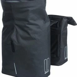 Basil City Dubbele Fietstas MIK - 28-32 Liter- Zwart -Windgoo Shop 550x615 2