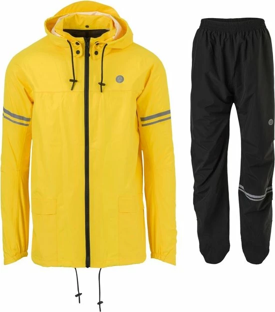 AGU Original Regenpak Essential - Geel/Zwart - L - Dames & Heren - Waterdicht & Ademend 1 AGU Original Regenpak Essential - Geel/Zwart - L - Dames & Heren - Waterdicht & Ademend
