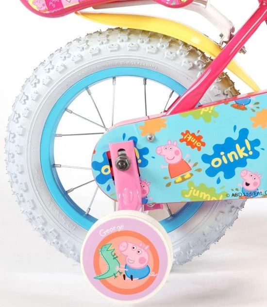 Volare Peppa Pig Kinderfiets - Meisjes - 12 Inch - Roze 16 Volare Peppa Pig Kinderfiets - Meisjes - 12 Inch - Roze - Afbeelding 16