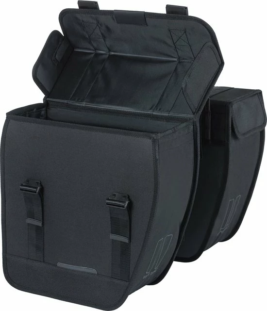 Basil Tour Dubbele Fietstas - 28 Liter - Zwart 4 Basil Tour Dubbele Fietstas - 28 Liter - Zwart - Afbeelding 4
