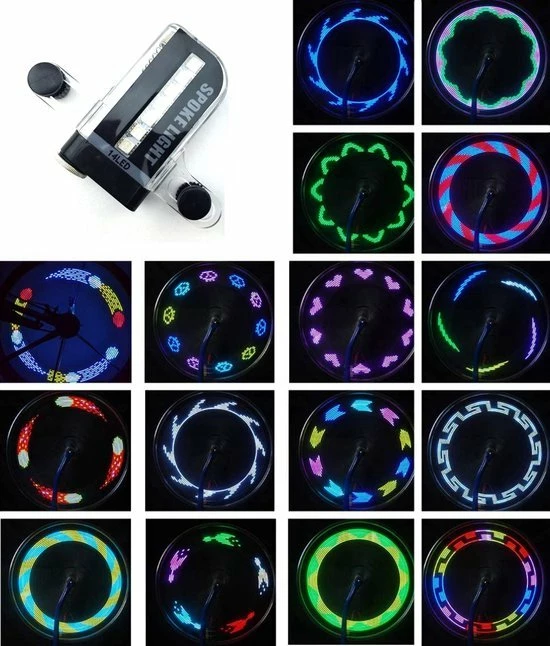 BOTC Spaakverlichting Fiets - 30 Patronen - Spaakverlichting Met Bewegingssensor - LED Fietswiel Spaak Licht 9 BOTC Spaakverlichting Fiets - 30 Patronen - Spaakverlichting Met Bewegingssensor - LED Fietswiel Spaak Licht - Afbeelding 9