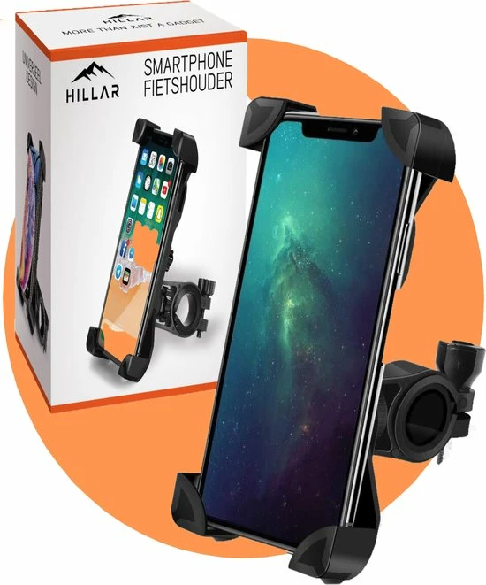 Hillar Telefoonhouder Fiets Universeel - Smartphone Houder Fiets - Motor - Scooter - GSM Houder Fiets 1 Hillar Telefoonhouder Fiets Universeel - Smartphone Houder Fiets - Motor - Scooter - GSM Houder Fiets