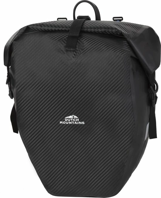 Dutch Mountains Enkele Fietstas | Sterke En 100% Waterdichte Fietstas En Schoudertas In 1 | 24 Liter | Carbon / Zwart 1 Dutch Mountains Enkele Fietstas | Sterke En 100% Waterdichte Fietstas En Schoudertas In 1 | 24 Liter | Carbon / Zwart