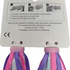 Enter Goods Stuurslingers - Fiets Versiering Kinderen - Stuurversiering Slingers - Handvat Streamers Voor Meisjes - Prinsessen Franjes - 2 Stuks - 24 CM - Stuurslingers Voor Kinderfiets -Windgoo Shop 550x677 2