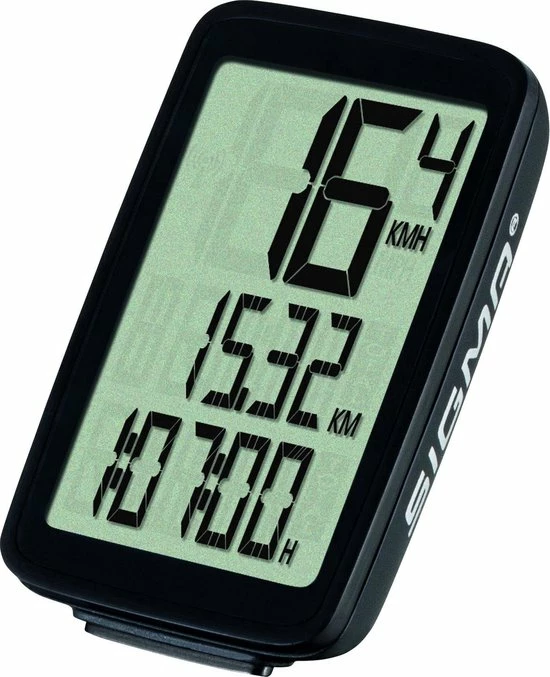Sigma Fietscomputer Pure 1 - Zwart - Met Draad 1 Sigma Fietscomputer Pure 1 - Zwart - Met Draad