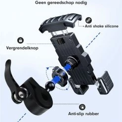 AG 150 Universele Telefoonhouder Fiets - Extreem Sterk - 360 Graden Rotatie - Ook Voor Scooter En Motor - Zwart- Anti Shock & Vibratie Ontwerp - Fietshouder Voor Smartphones - Telefoon - Gsm Houder Fiets - Iphone - Hoogste Kwaliteit 18 AG 150 Universele Telefoonhouder Fiets - Extreem Sterk - 360 Graden Rotatie - Ook Voor Scooter En Motor - Zwart- Anti Shock & Vibratie Ontwerp - Fietshouder Voor Smartphones - Telefoon - Gsm Houder Fiets - Iphone - Hoogste Kwaliteit -Windgoo Shop 550x685 2