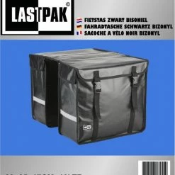 Lastpak Bisonyl - Dubbele Fietstas - 46 L - Zwart -Windgoo Shop 550x710