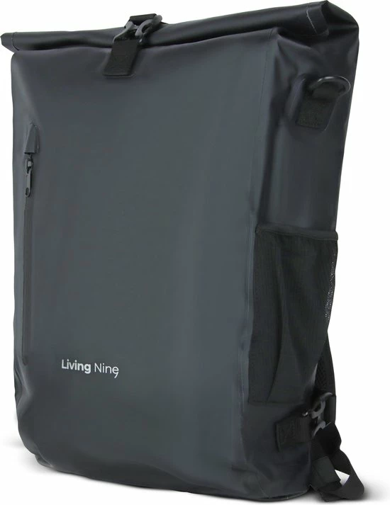 Living Nine Fietstas - Enkele - 20L - Waterdicht - Ook Voor Elektrische Fietsen - Dragen Als Handtas En Schoudertas - Zwart 1 Living Nine Fietstas - Enkele - 20L - Waterdicht - Ook Voor Elektrische Fietsen - Dragen Als Handtas En Schoudertas - Zwart