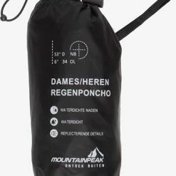 Mountain Peak Dames/heren Regenponcho - Zwart 11 Mountain Peak Dames/heren Regenponcho - Zwart -Windgoo Shop 550x716 3