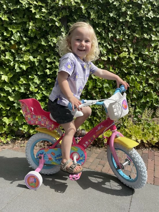 Volare Peppa Pig Kinderfiets - Meisjes - 12 Inch - Roze 3 Volare Peppa Pig Kinderfiets - Meisjes - 12 Inch - Roze - Afbeelding 3