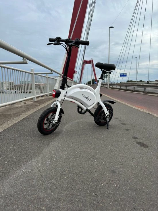 Wind-goo Windgoo - B3 Elektrische Long-Range E-Bike Met Trappers - E-bike - 25Km / H - Wit 7 Wind-goo Windgoo - B3 Elektrische Long-Range E-Bike Met Trappers - E-bike - 25Km / H - Wit - Afbeelding 7