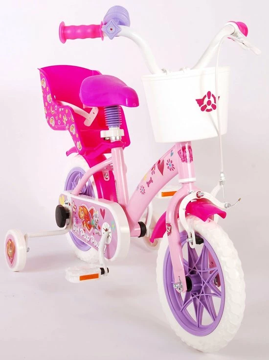 Volare Paw Patrol Kinderfiets - Meiden - 12 Inch - Roze - Doortrapper 3 Volare Paw Patrol Kinderfiets - Meiden - 12 Inch - Roze - Doortrapper - Afbeelding 3