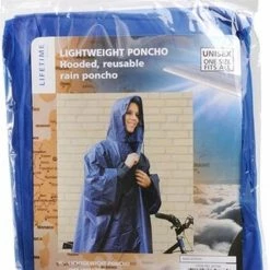 Lifetime Garden Lifetime Regenponcho Met Capuchon | Blauw