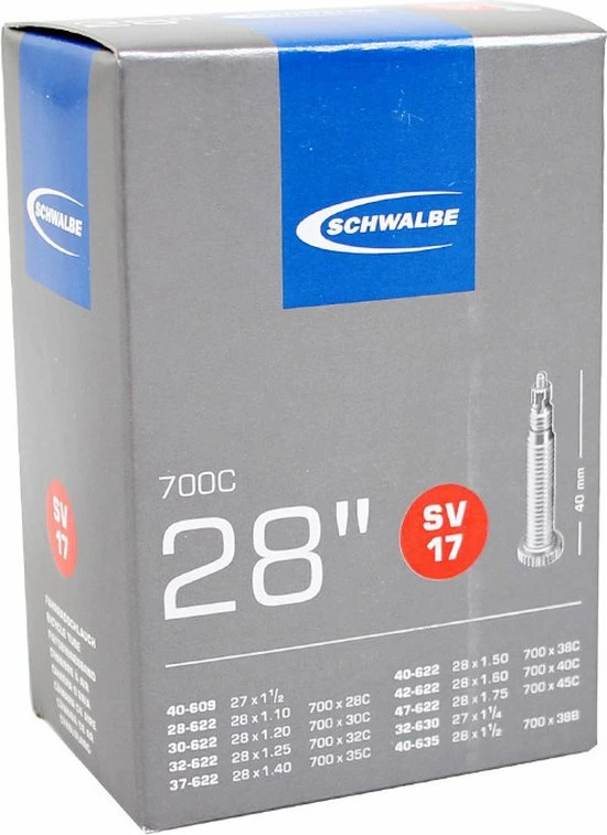 Schwalbe Binnenband 27/28 X 1.10/1.75 (28/47-609/635) Fv 40 Mm 1 Schwalbe Binnenband 27/28 X 1.10/1.75 (28/47-609/635) Fv 40 Mm