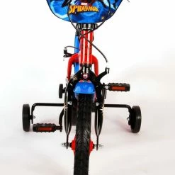 Spider-Man Kinderfiets - Jongens - 14 Inch - Rood/Blauw - Twee Handremmen -Windgoo Shop 550x762