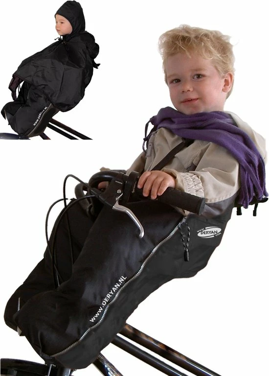 Deryan Bike-a-way Fietsstoeltje Voor - Fiets Regenhoes - Warme Jas En Windbreaker + Regenponcho - Bobike & Yepp 7 Deryan Bike-a-way Fietsstoeltje Voor - Fiets Regenhoes - Warme Jas En Windbreaker + Regenponcho - Bobike & Yepp - Afbeelding 7