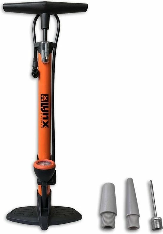 Bsx Air LYNX - Fietspomp Met Drukmeter -12 Bar/174 Psi - Oranje 1 Bsx Air LYNX - Fietspomp Met Drukmeter -12 Bar/174 Psi - Oranje