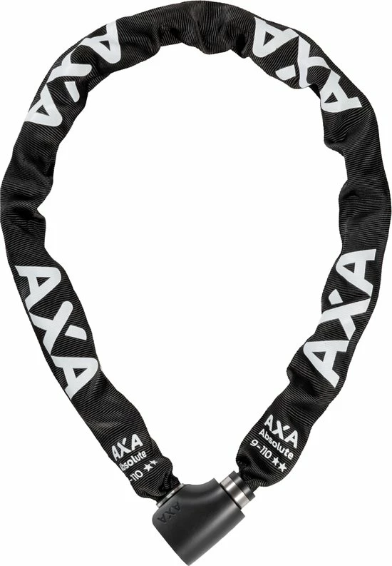 AXA - Absolute 9 - Kettingslot - ART 2 Slot Voor Fietsen - Extra Dikke Schakels - 110 Cm - 9 Mm - Zwart 1 AXA - Absolute 9 - Kettingslot - ART 2 Slot Voor Fietsen - Extra Dikke Schakels - 110 Cm - 9 Mm - Zwart