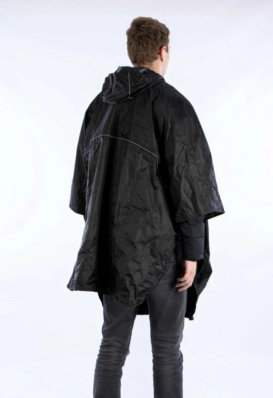 Ralka Poncho - Zwart - Volwassenen 6 Ralka Poncho - Zwart - Volwassenen - Afbeelding 6