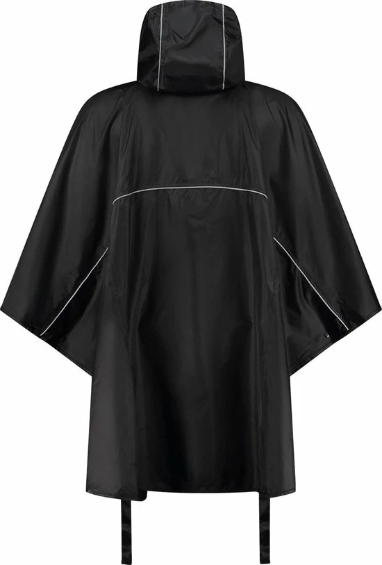 Ralka Poncho - Zwart - Volwassenen 2 Ralka Poncho - Zwart - Volwassenen - Afbeelding 2