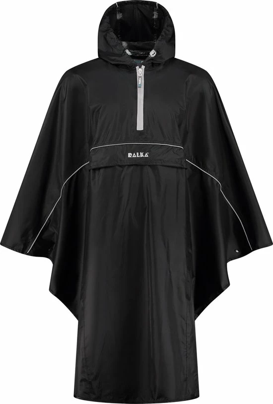 Ralka Poncho - Zwart - Volwassenen 1 Ralka Poncho - Zwart - Volwassenen