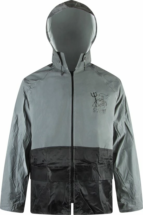 C-Line Regenpak Met Capuchon - Reflecterende Jas - Nieuw Model - Kinder Maat 158/164 7 C-Line Regenpak Met Capuchon - Reflecterende Jas - Nieuw Model - Kinder Maat 158/164 - Afbeelding 7