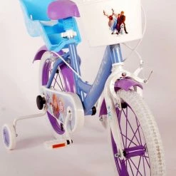 Disney Frozen 2 Kinderfiets - Meisjes - 16 Inch - Blauw - Twee Handremmen -Windgoo Shop 550x825 4