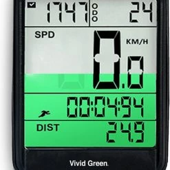 Vivid Green Draadloze Fietscomputer Snelheidsmeter - Mountainbike - Kilometerteller - Fiets Accessoires - Racefiets - Draadloos