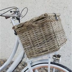 New Looxs Melbourne Large Fietsmand Voordrager - 45 Liter - Rotan Grijs -Windgoo Shop 550x829 5